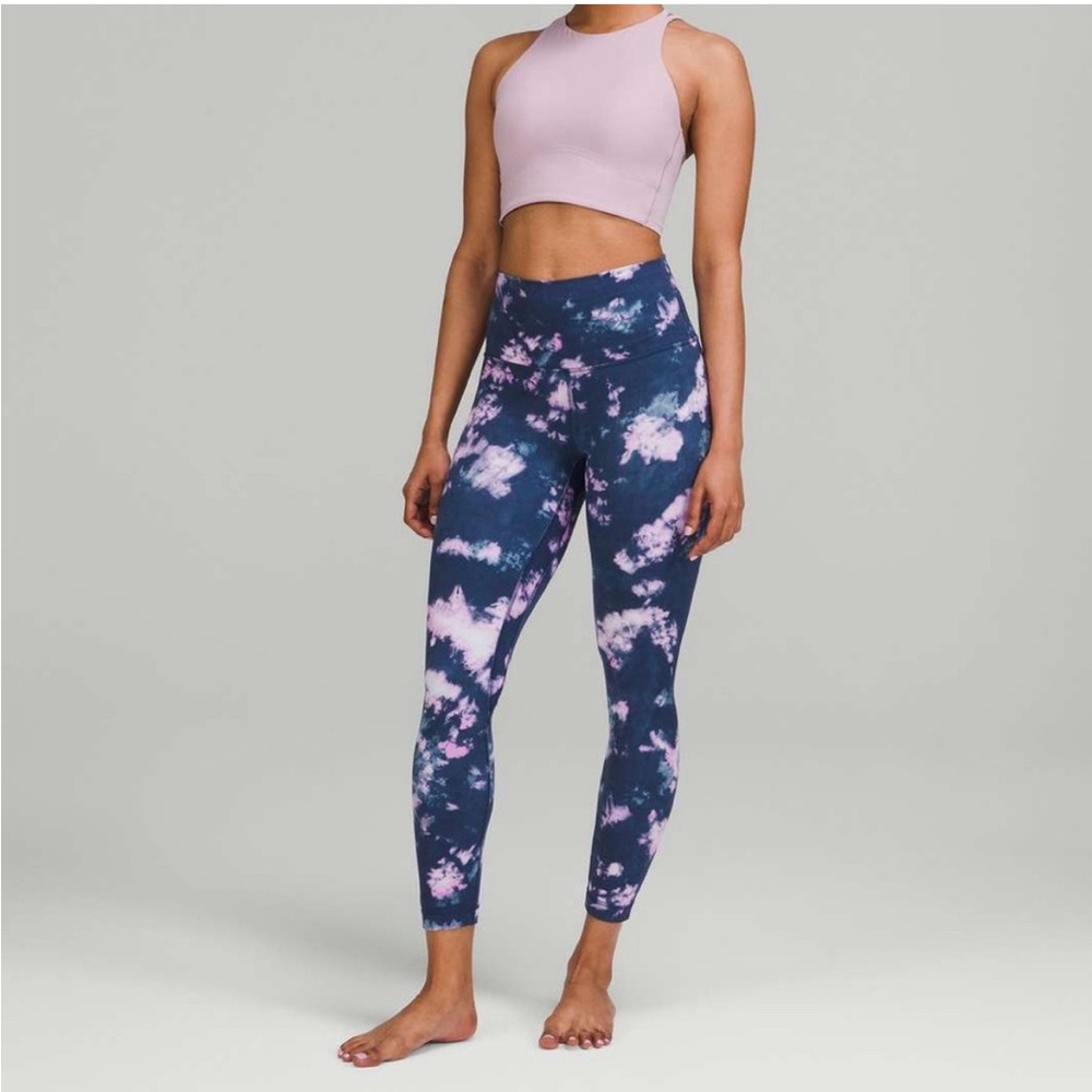 Lululemon Align Tie-Dye Leggings - Pink and Blue